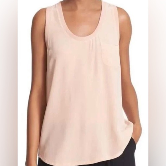 Joie Silk Tank Blouse in nude/mauve- Size M - Picture 1 of 6